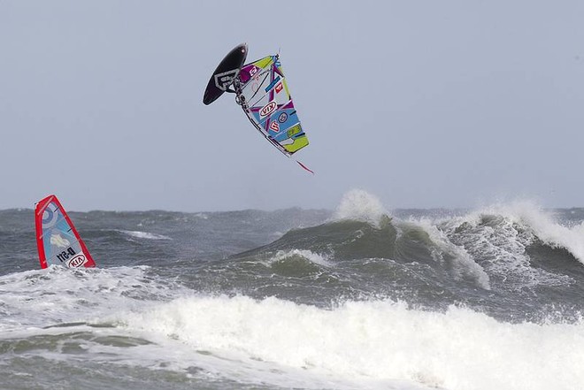 Fernandez fights back - KIA Cold Hawaii PWA World Cup, Denmark ©  John Carter / PWA http://www.pwaworldtour.com
